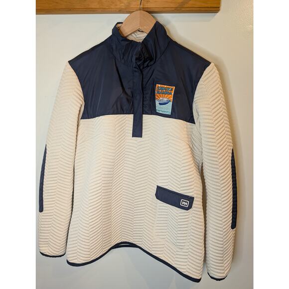 Helly Hansen Quilted Pullover Chicks Marina Kennebunkport Maine Nautical M - Picture 1 of 7